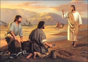 Jesus calls the disciples by the sea